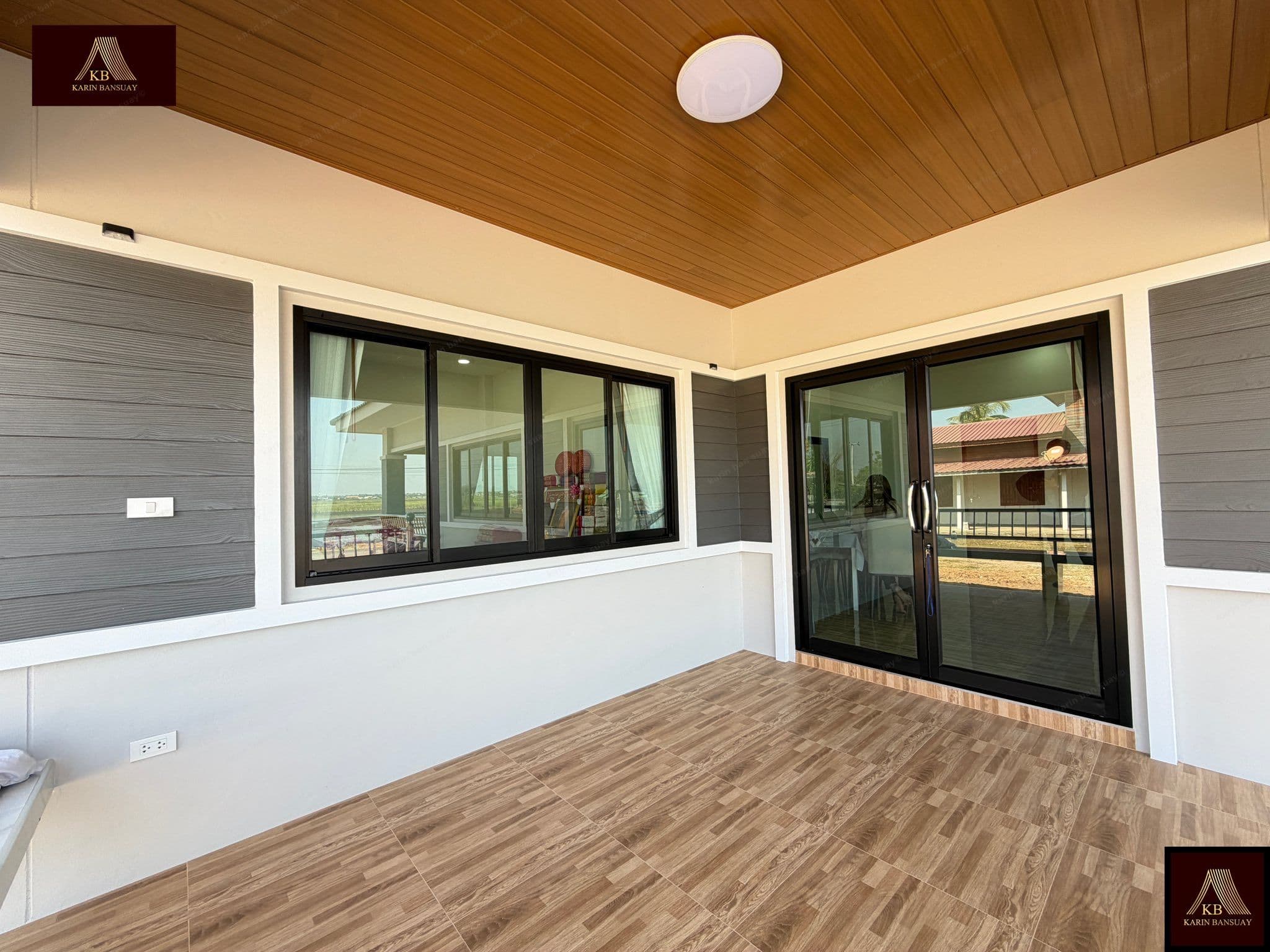 บ้านพักอาศัยชั้นเดียว สไตล์ร่วมสมัย (Contemporary) - ภาพบรรยากาศโครงการที่ 5 รับสร้างบ้านอุดร