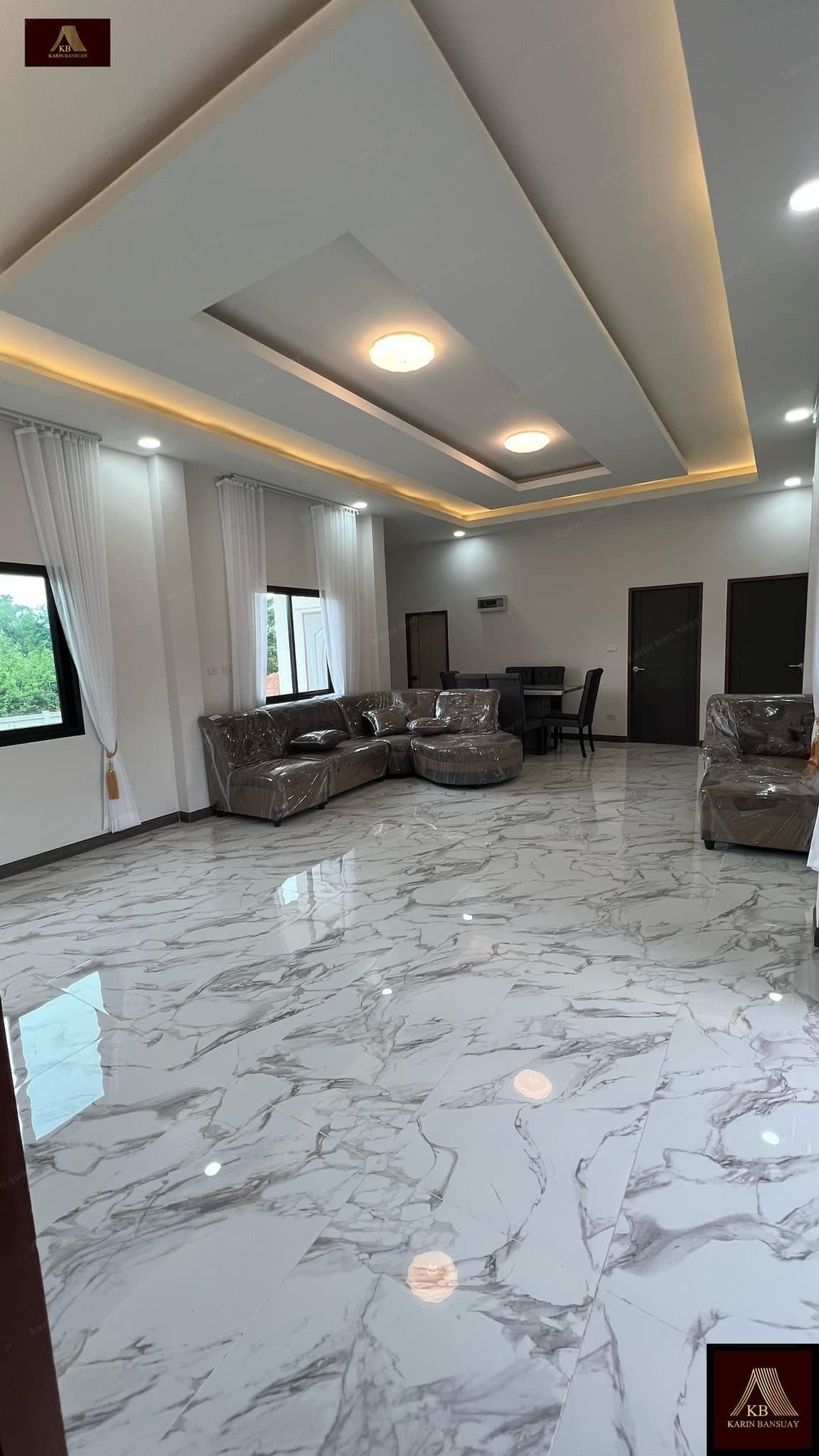 บ้านสไตล์โมเดิร์น คอนเทมโพรารี่ Modern Contemporary แบบที่ 3 - ภาพบรรยากาศโครงการที่ 6 รับสร้างบ้านอุดร