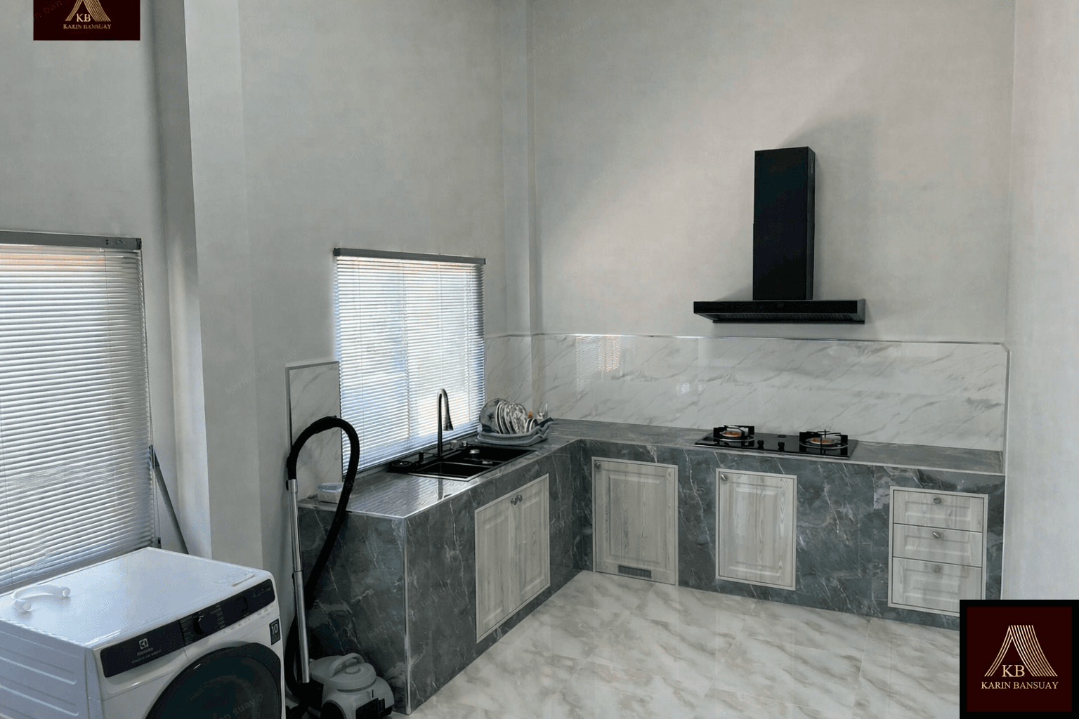 บ้านพักอาศัยชั้นเดียว สไตล์โมเดิร์น คอนเทมโพรารี่ (Modern Contemporary) - ภาพบรรยากาศโครงการที่ 8 รับสร้างบ้านอุดร