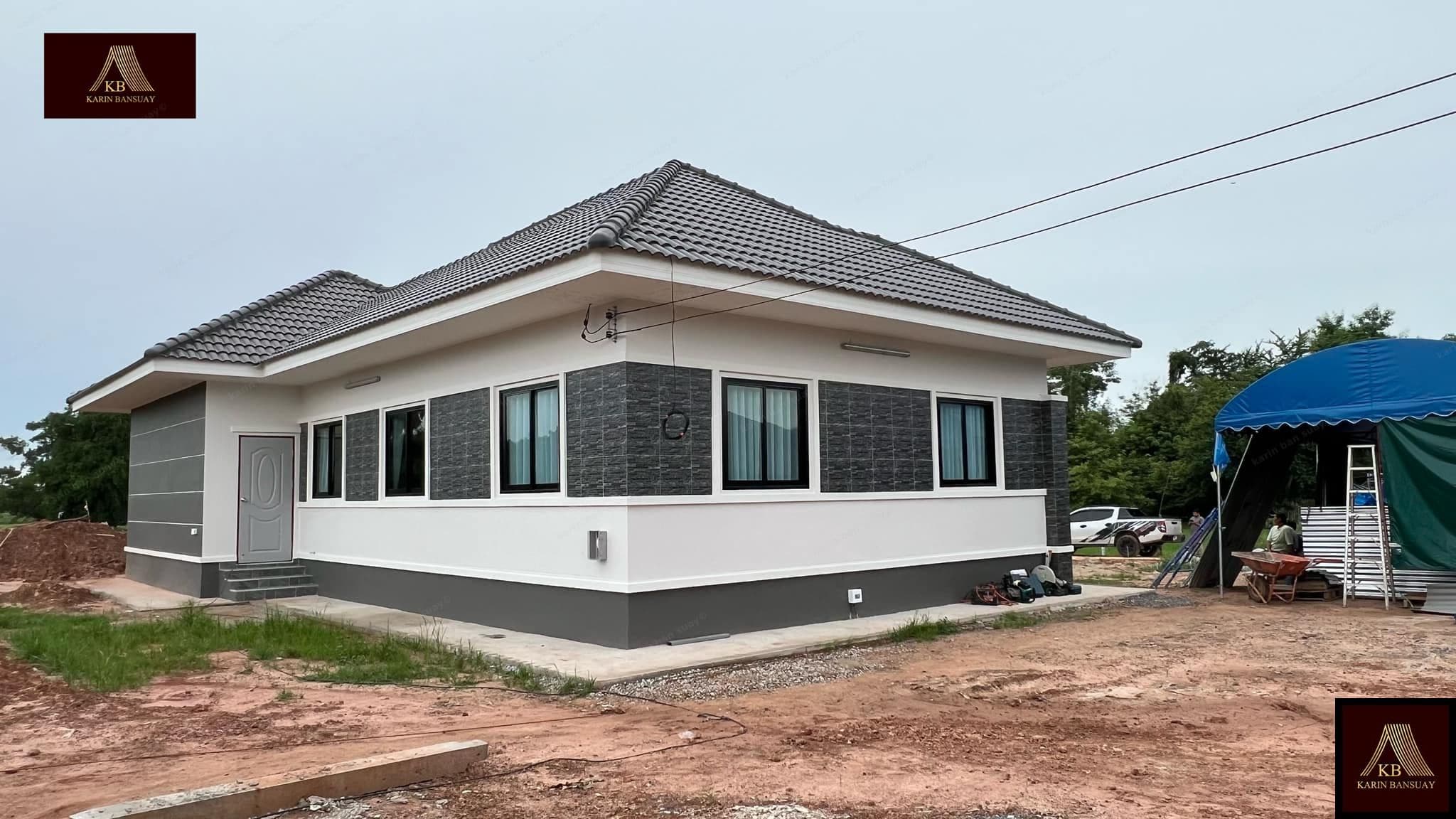 บ้านสไตล์โมเดิร์น คอนเทมโพรารี่ Modern Contemporary แบบที่ 3 - ภาพบรรยากาศโครงการที่ 3 รับสร้างบ้านอุดร