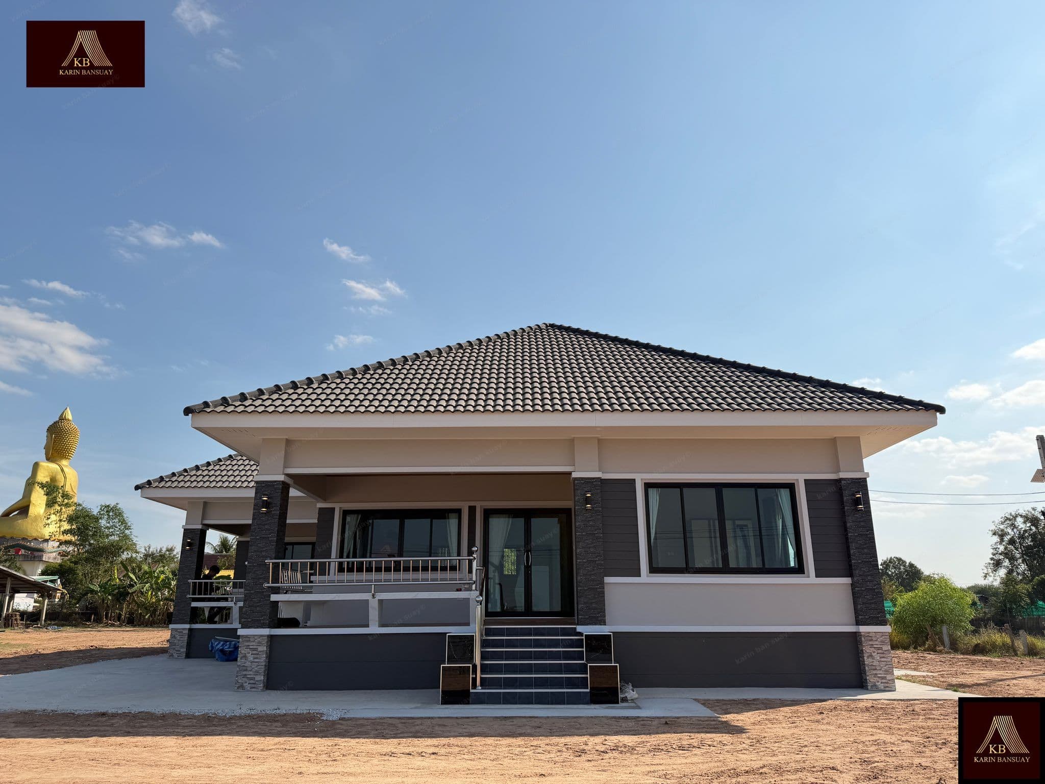 บ้านสไตล์โมเดิร์น คอนเทมโพรารี่ (Modern Contemporary) แบบที่ 4