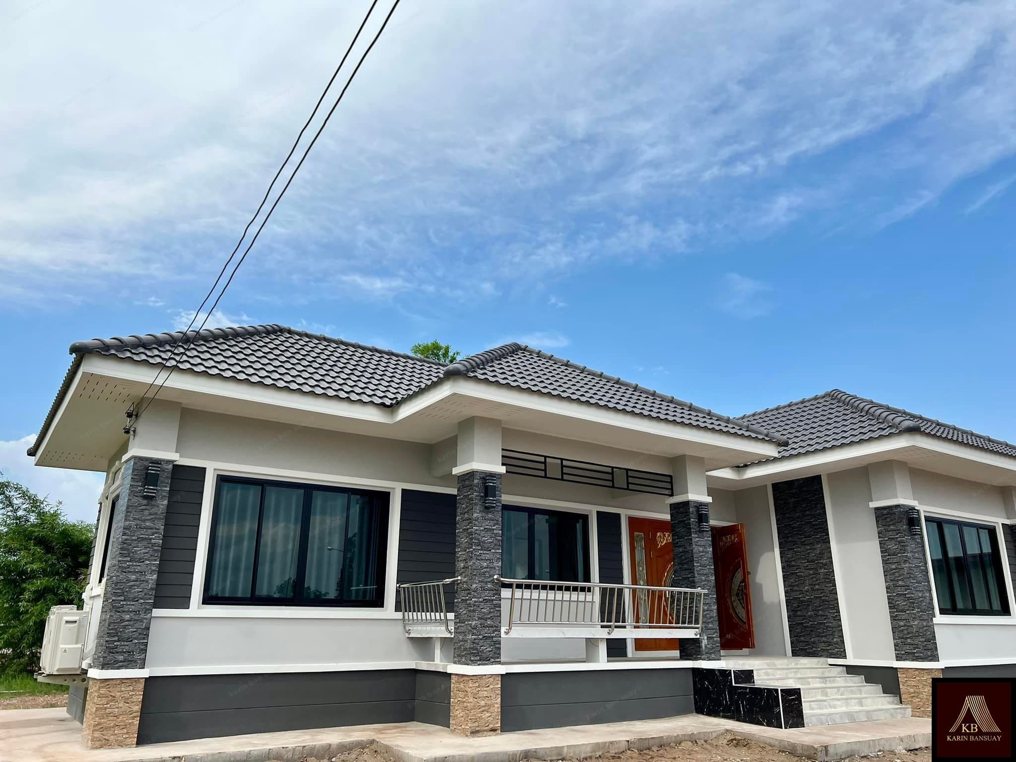 บ้านสไตล์ โมเดิร์น คอนเทมโพรารี่ Modern Contemporary แบบที่ 2 - ภาพบรรยากาศโครงการที่ 3 รับสร้างบ้านอุดร