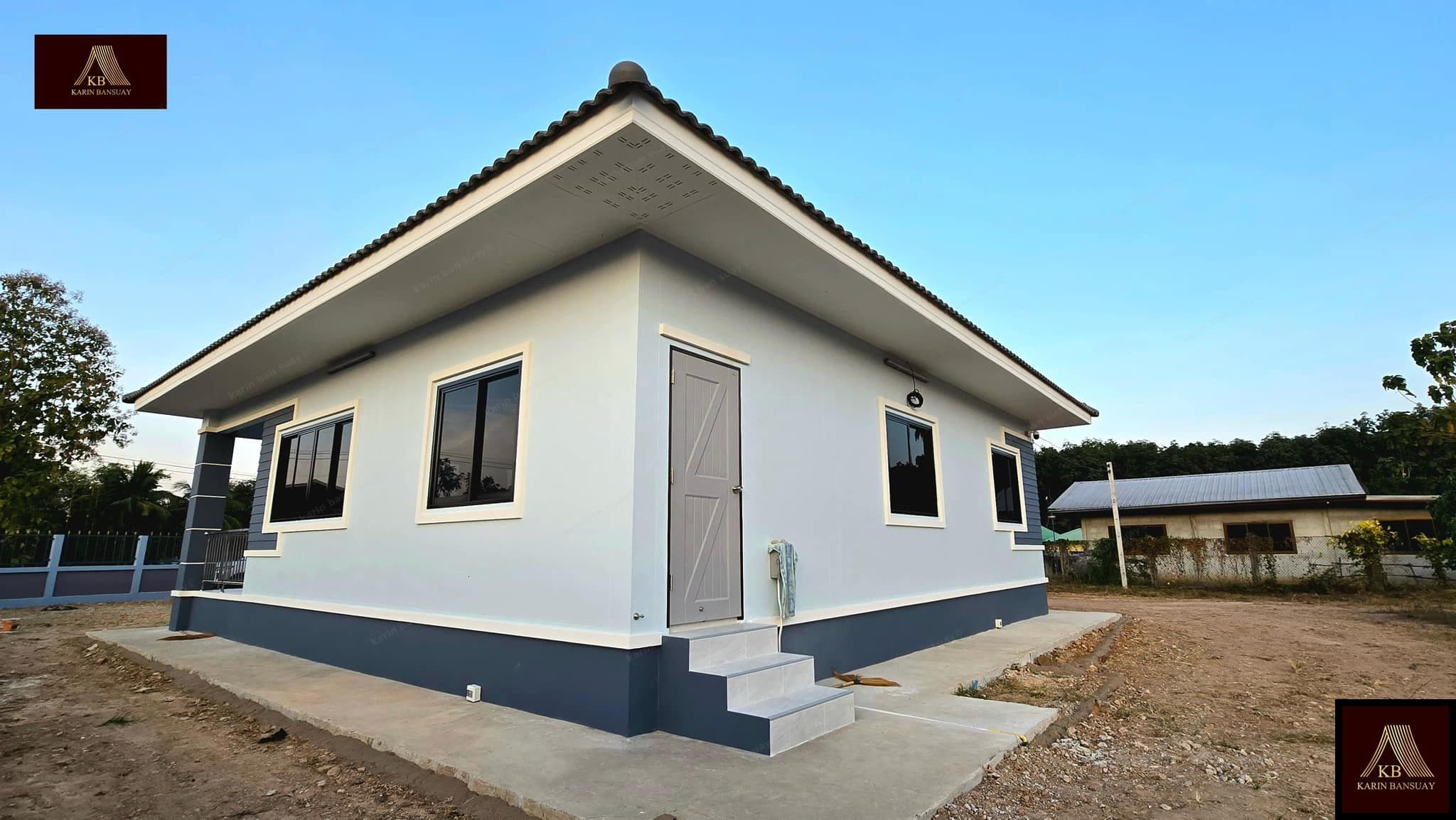 บ้านสไตล์โมเดิร์น คอนเทมโพรารี่ Modern Contemporary แบบที่ 1 - ภาพบรรยากาศโครงการที่ 4 รับสร้างบ้านอุดร