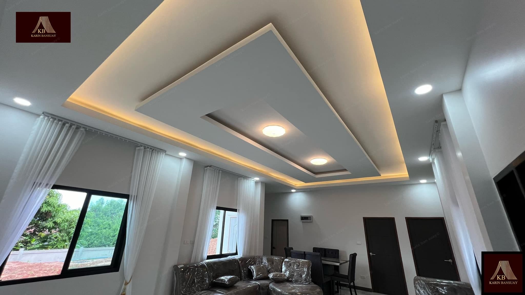 บ้านสไตล์โมเดิร์น คอนเทมโพรารี่ Modern Contemporary แบบที่ 3 - ภาพบรรยากาศโครงการที่ 8 รับสร้างบ้านอุดร