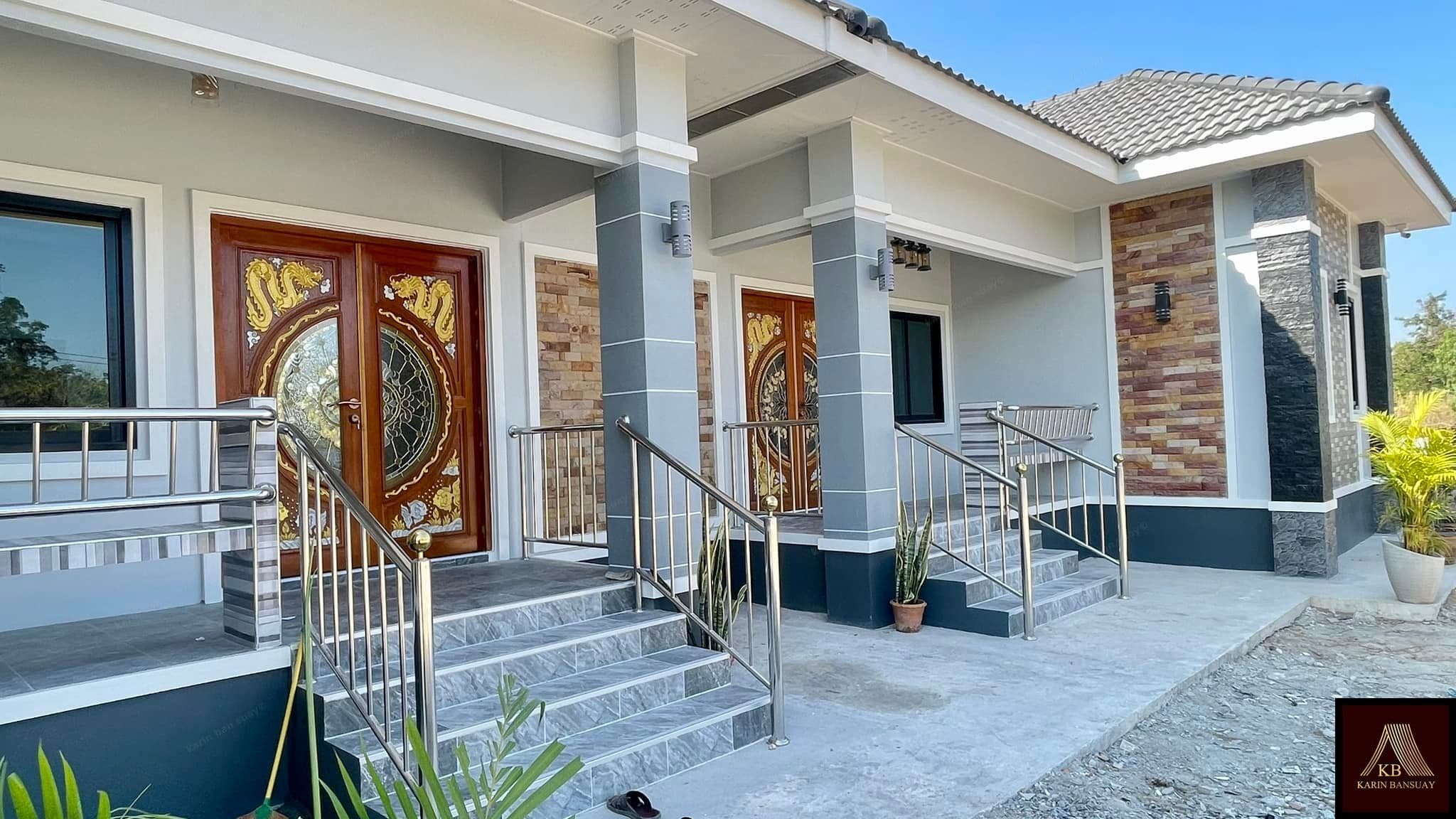 บ้านสไตล์ร่วมสมัย Contemporary Style แบบที่ 1 - ภาพบรรยากาศโครงการที่ 2 รับสร้างบ้านอุดร