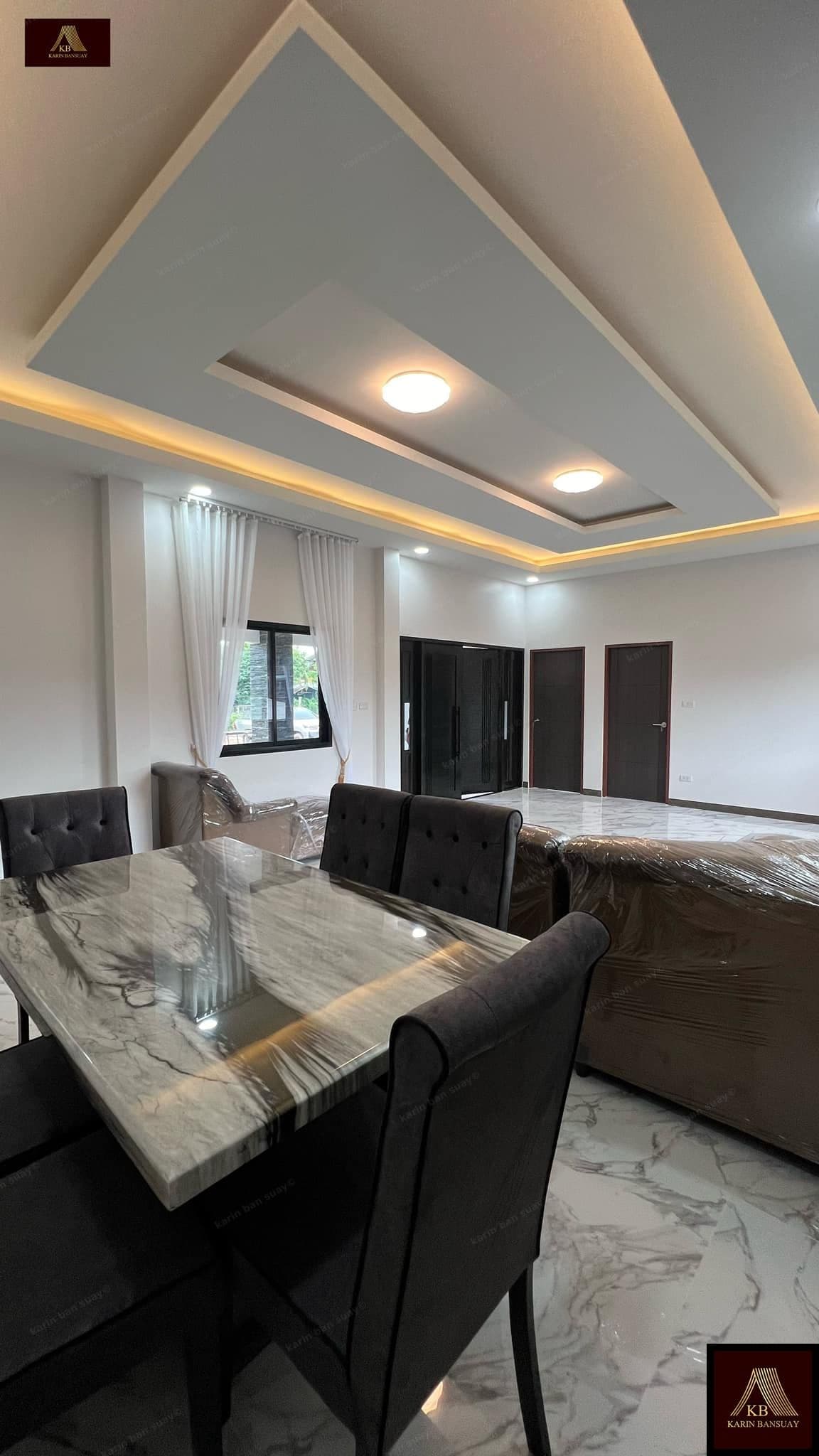 บ้านสไตล์โมเดิร์น คอนเทมโพรารี่ Modern Contemporary แบบที่ 3 - ภาพบรรยากาศโครงการที่ 5 รับสร้างบ้านอุดร